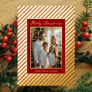 Foil Holiday Editable Weihnachtskarten Vorlage