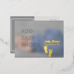 Foil Holiday Post Card Folien Feiertagspostkarte