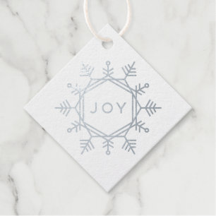 Foil Joy Snowflake Holiday-Geschenk Tag