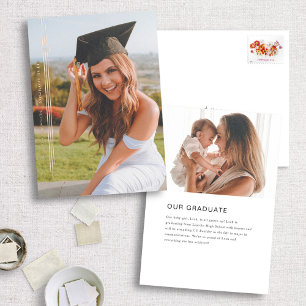 Foil Modern Tassel Photo Faire-part de graduation