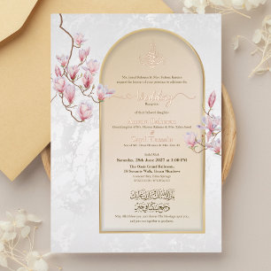 Foil Nikah Wedding Einladung mit Bismillah