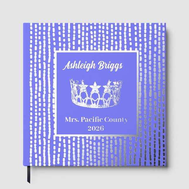 Foil Pageant Crown Foto Scrapbook mit Vordertext Gästebuch (Vorderseite)
