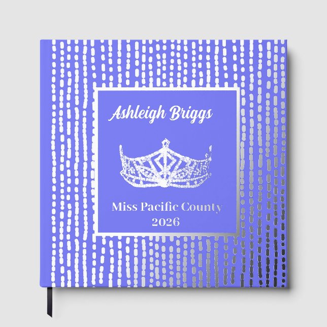 Foil Pageant Crown Foto Scrapbook mit Vordertext Gästebuch (Vorderseite)