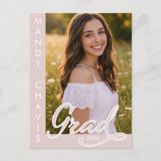 Foil Photo Graduation Announcement and Invitation