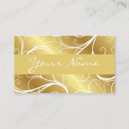 Foil Scroll Elegante Business Card Visitenkarte