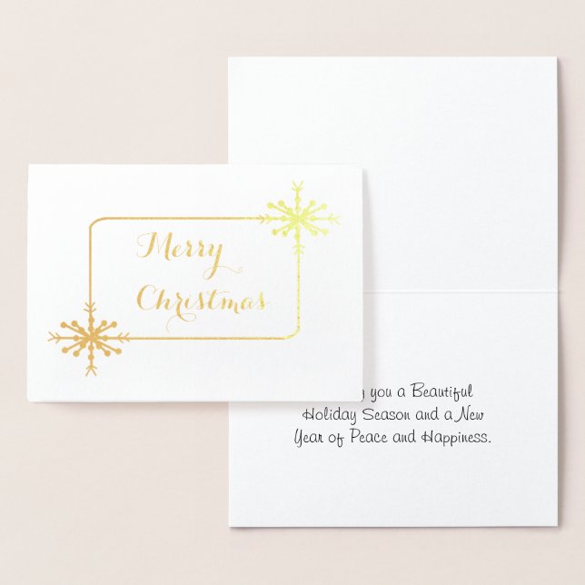 Foil Snowflakes Weihnachtskarte Folienkarte (Anzeige)