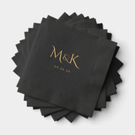Foil Stamps Napkins Servietten Mit Folie