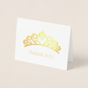 Foil Tiara Danke-Karte Folienkarte