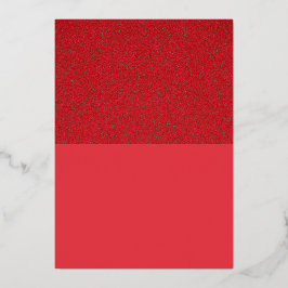 Foil Top Tomato Red Custom Einladung