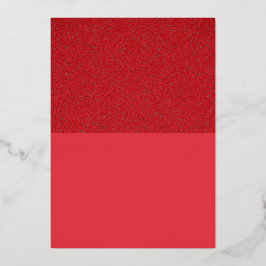 Foil Top Tomato Red Custom Einladung