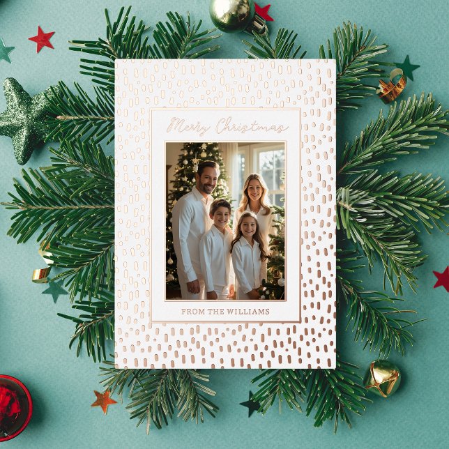 Foil Vacances modifiables Cartes de Noël Modèle (Créateur téléchargé)