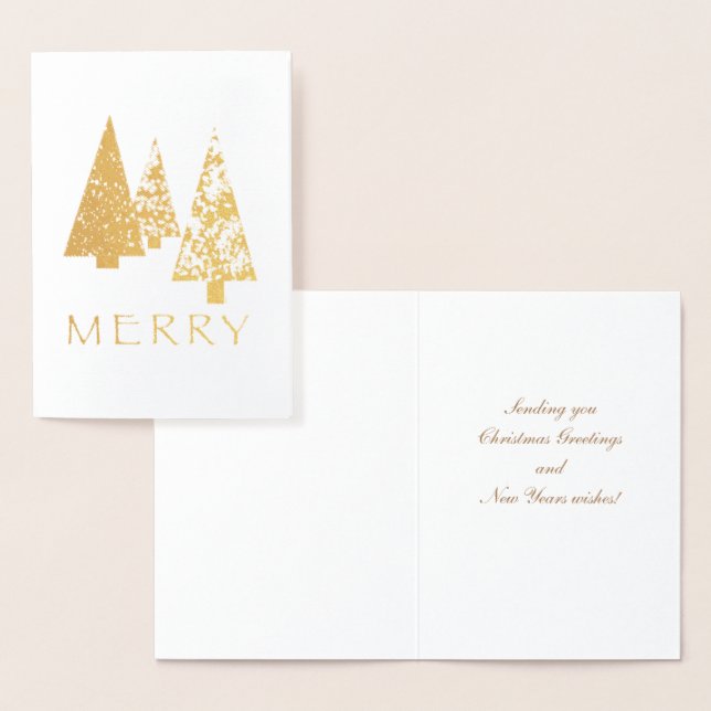Foiled Merry Trees Christmas Card Folienkarte (Anzeige)