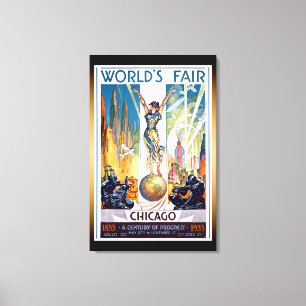 Foire mondiale de Chicago 1933 - Art Déco Rétro Vi