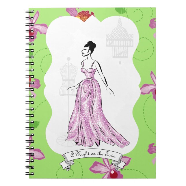 Fois à Paris Fashion Illustration Notizblock (Vorderseite)