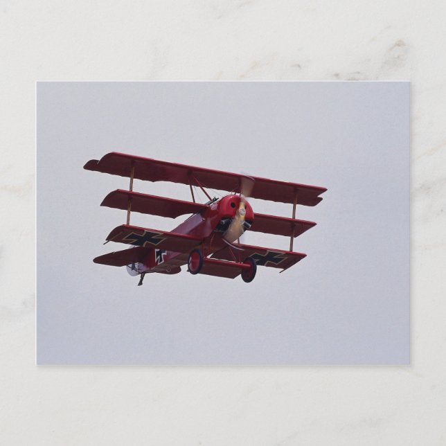 Fokker DR1 Triplane Postkarte (Vorderseite)