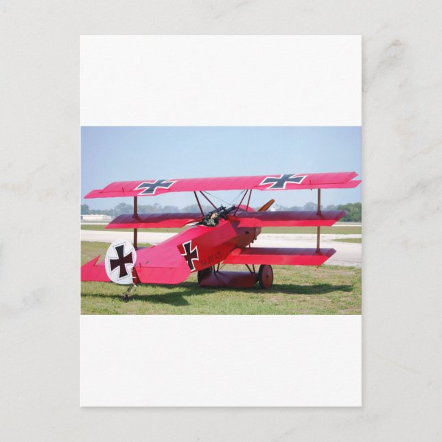 Fokker Postkarte (Vorderseite)