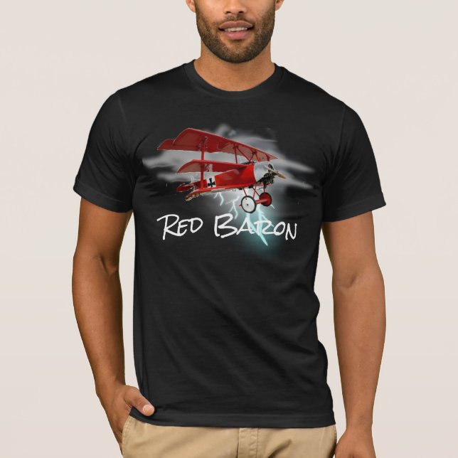 Fokker roten Barons Triplane T-Shirt (Vorderseite)