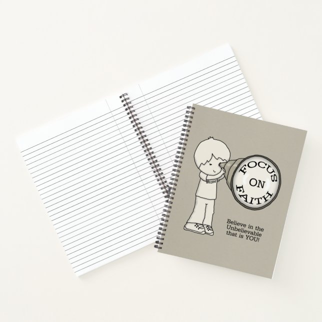 Fokus auf den Glauben Notizbuch (Innenseite)