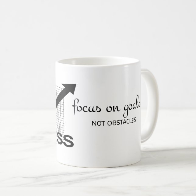 Fokus auf Ziele: Motivierend Inspiration Kaffeetasse (VorderseiteRechts)