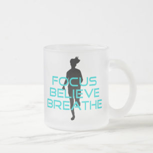 Fokus glaubt Atmen Aqua Mattglastasse