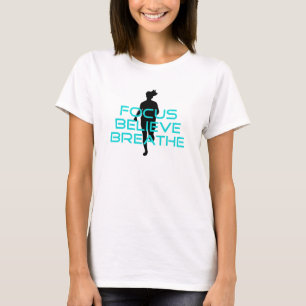 Fokus glaubt Atmen Aqua T-Shirt