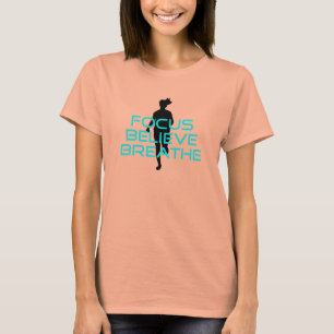 Fokus glaubt Atmen Aqua T-Shirt
