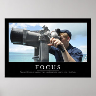 Fokus: Inspirierend Zitat 2 Poster