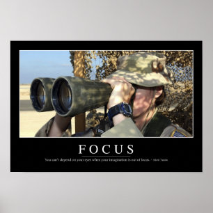 Fokus: Inspirierend Zitat Poster