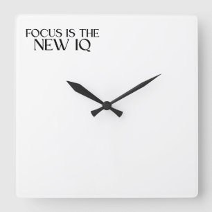 Fokus Ist Der Neue IQ Minimalistische Wanduhr