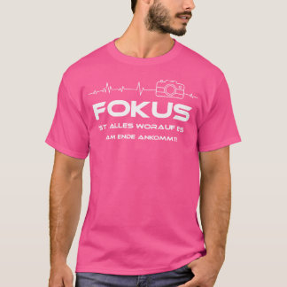 Fokus Lustiger Fotograf Motiv Kamerarahmen Pho T-Shirt