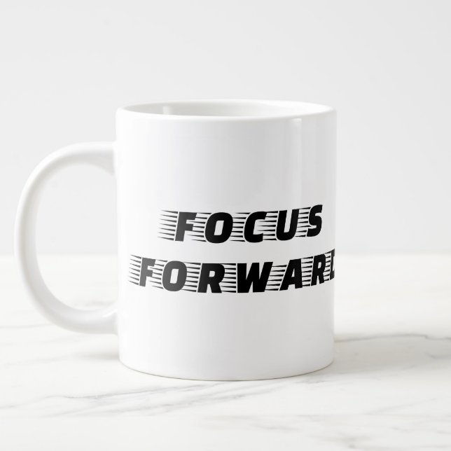 Fokus nach vorn Jumbo-Tasse (Links)