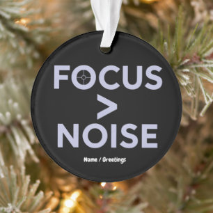 FOKUS > RAUSCHEN Motivierende moderne Typografie Ornament