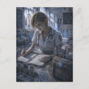 Fokus / Schulkrankenschwester / Schule Postkarte