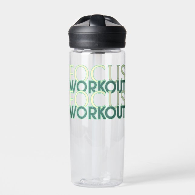 Fokus Workout Trinkflasche (Vorderseite)
