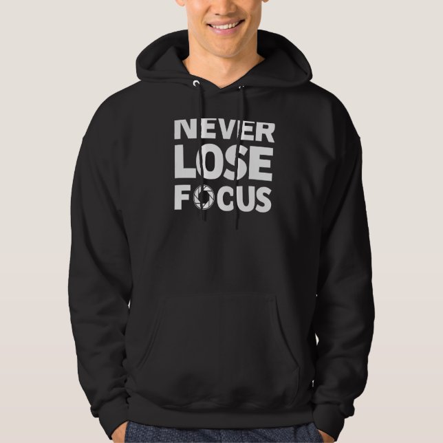 Fokuskamera nie verlieren hoodie (Vorderseite)