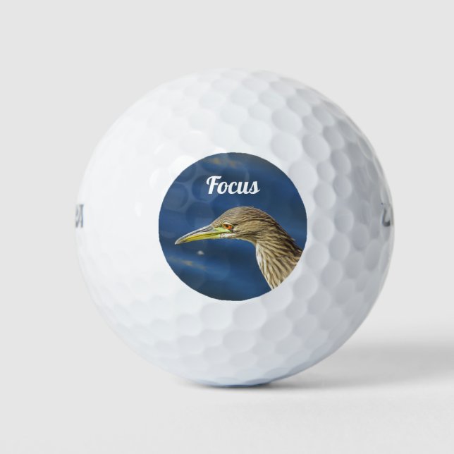Fokuskonzentration Braunbird Schwerer Golfer Golfball (Vorderseite)