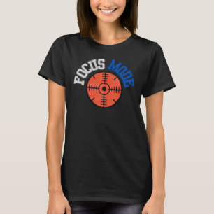 Fokusmodus-Zielsymbol Produktivität Inspirierend T-Shirt