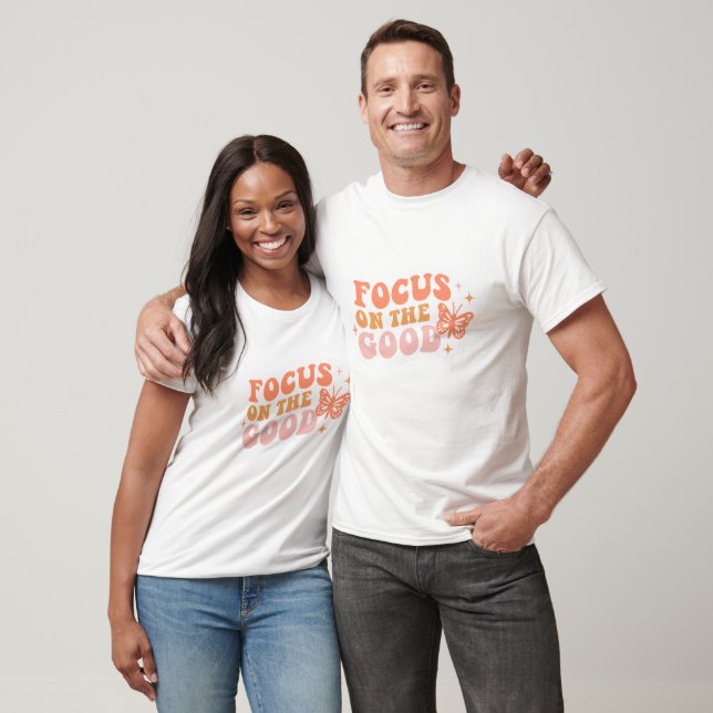 Fokussieren auf das Gute Retro inspirierende motiv T-Shirt (Unisex)