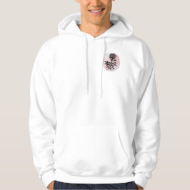 Fokussieren auf die Beauty - Pen und Tinte Rose au Hoodie