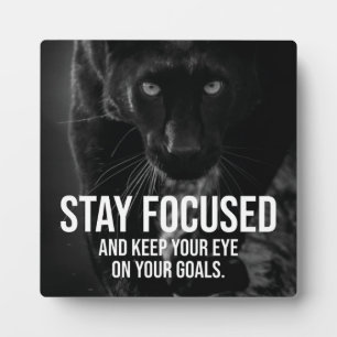 Fokussiert bleibe - Hustle, Workout, Success - Pan Fotoplatte