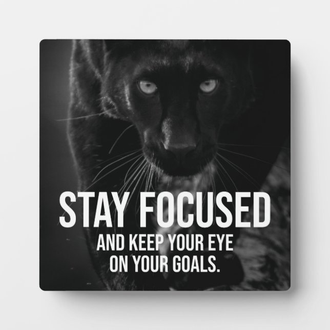 Fokussiert bleibe - Hustle, Workout, Success - Pan Fotoplatte (Vorderseite)