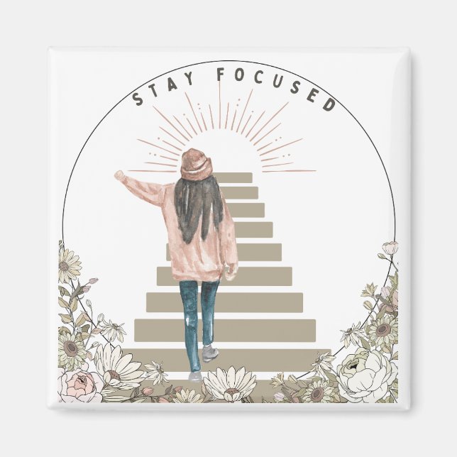 Fokussiert bleibe magnet (Vorne)