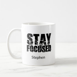 Fokussiert bleibe Motivierend Vorname Kaffeetasse