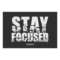 Fokussierte Motivierend Phrase mit Typografie blei