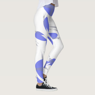 Fokussierte Pastell-Violett-Purple-Abstrakte-Kunst Leggings
