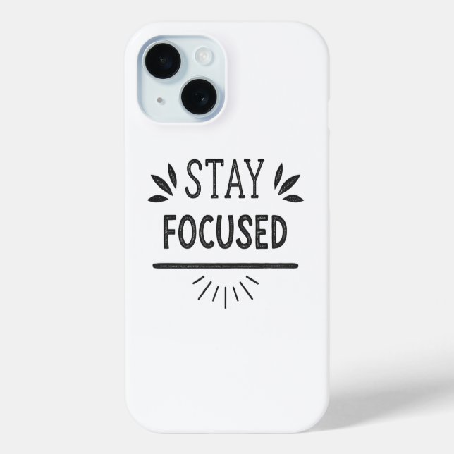 Fokussierter Minimaler Motivierend Telefonfall ble Case-Mate iPhone Hülle (Rückseite)