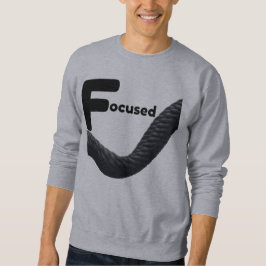 Fokussiertes Mindset-Seil-Grafik – Fettes Schwarz Sweatshirt