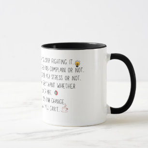 Fokussierung auf die Motivation des Wandels Tasse