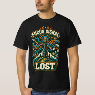 Fokussignal verloren Retro-Radio-T-Shirt T-Shirt