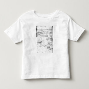 Fol.145v-a, Seite von Da Vincis Notizbuch Kleinkind T-shirt